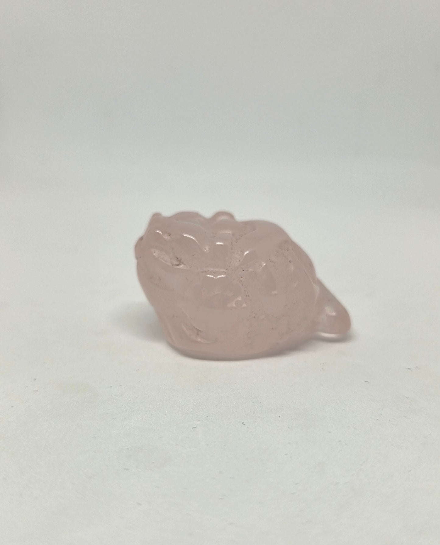 pink quartz money toad for the heart chakra
