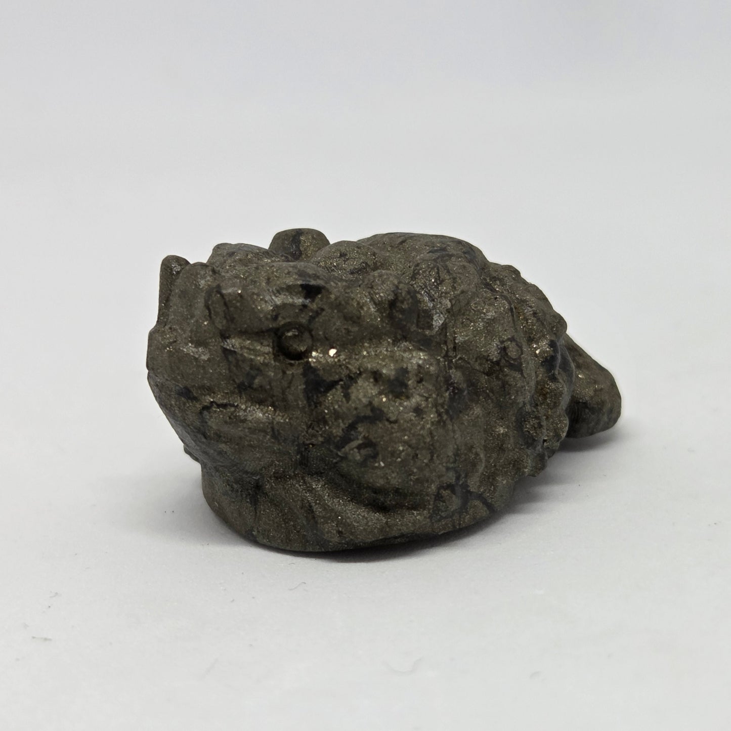 pyrite toad for the solar plexus chakra