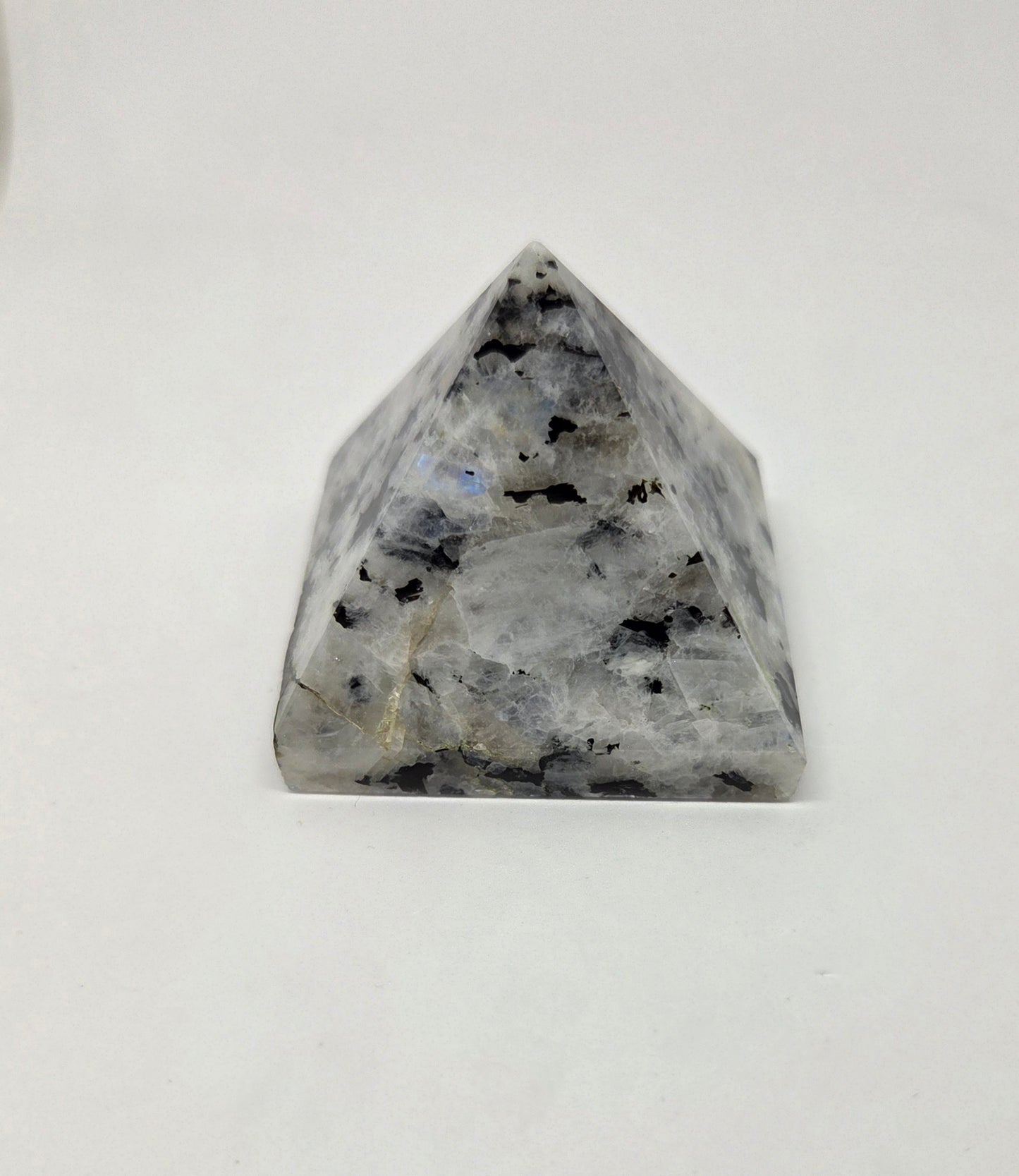 Rainbow Moonstone Pyramid for Intuition and New Beginnings