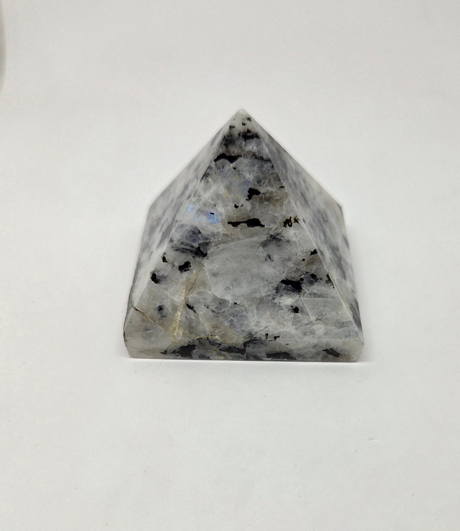 Rainbow Moonstone Pyramid for Intuition and New Beginnings