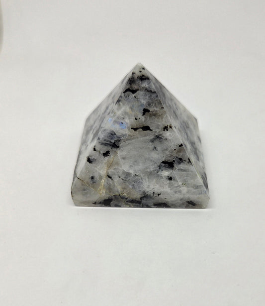 Rainbow Moonstone Pyramid for Intuition and New Beginnings