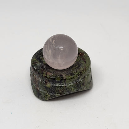Rose Quartz Sphere for Love and Heart Chakra Healing
