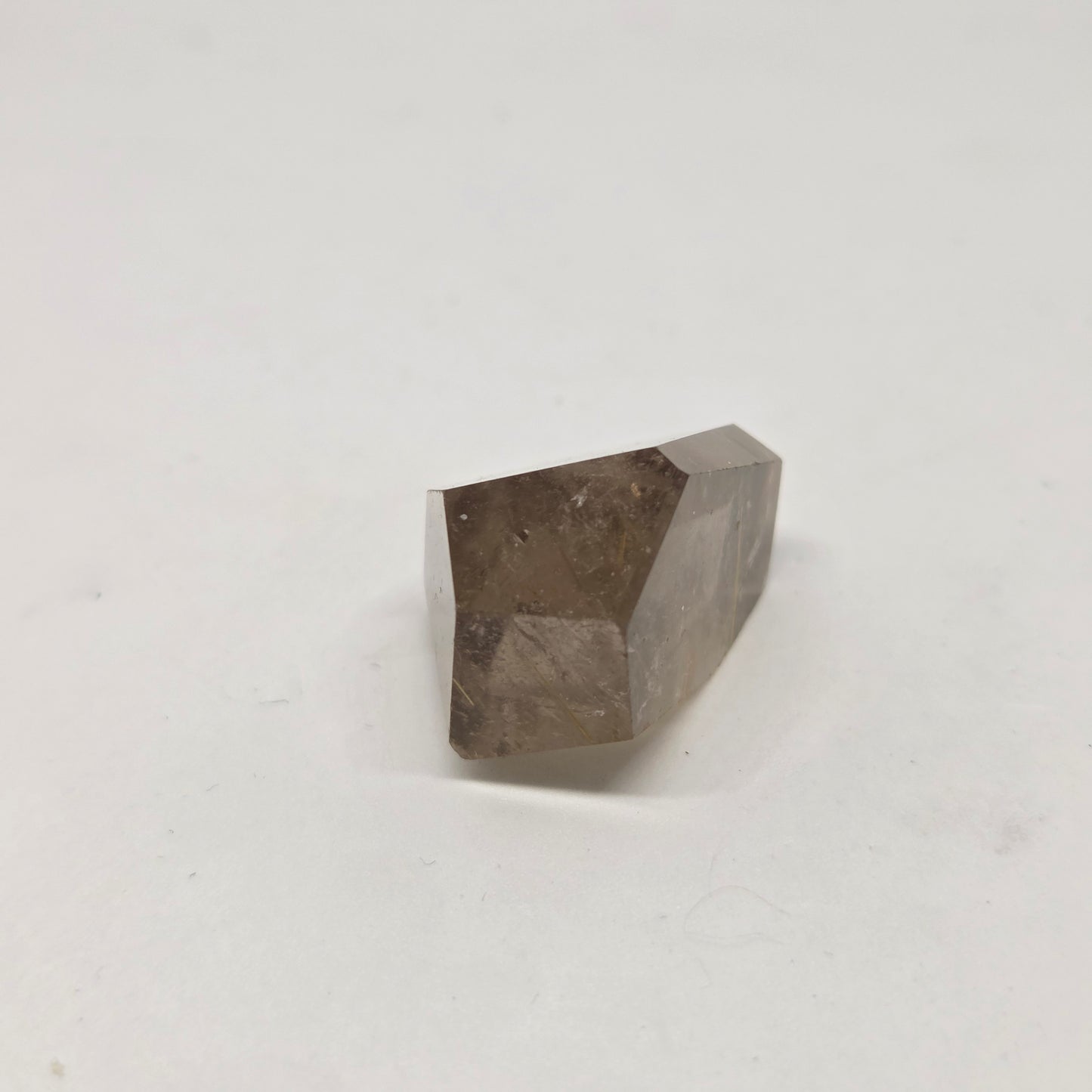 Golden Polished Quartz Tower with Threads