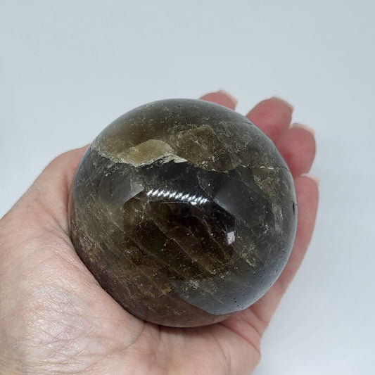 Smoky Quartz Sphere for Grounding and Protection