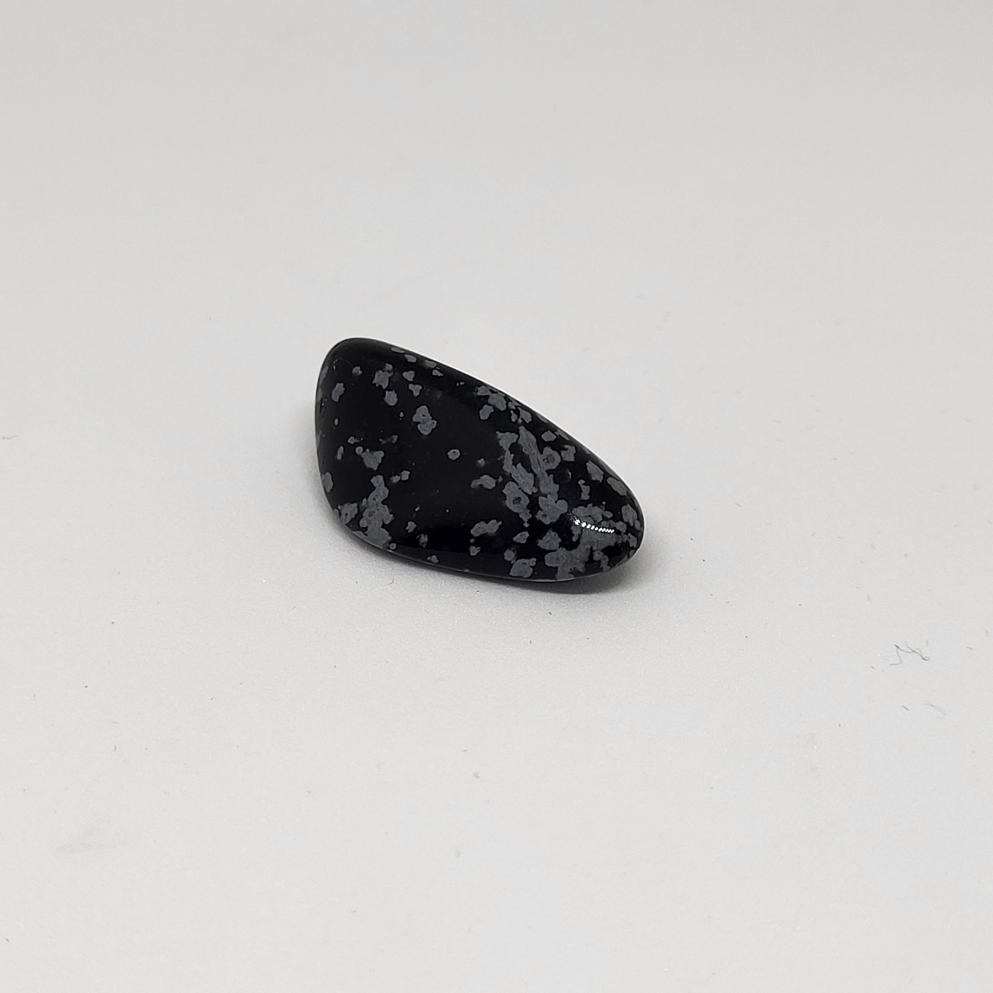 Snowflake Obsidian Tumble for Root Chakra Grounding and Protection