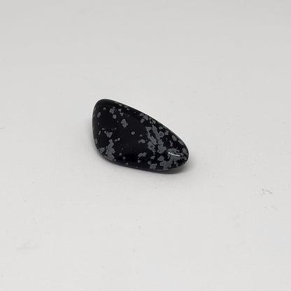 Snowflake Obsidian Tumble for Root Chakra Grounding and Protection
