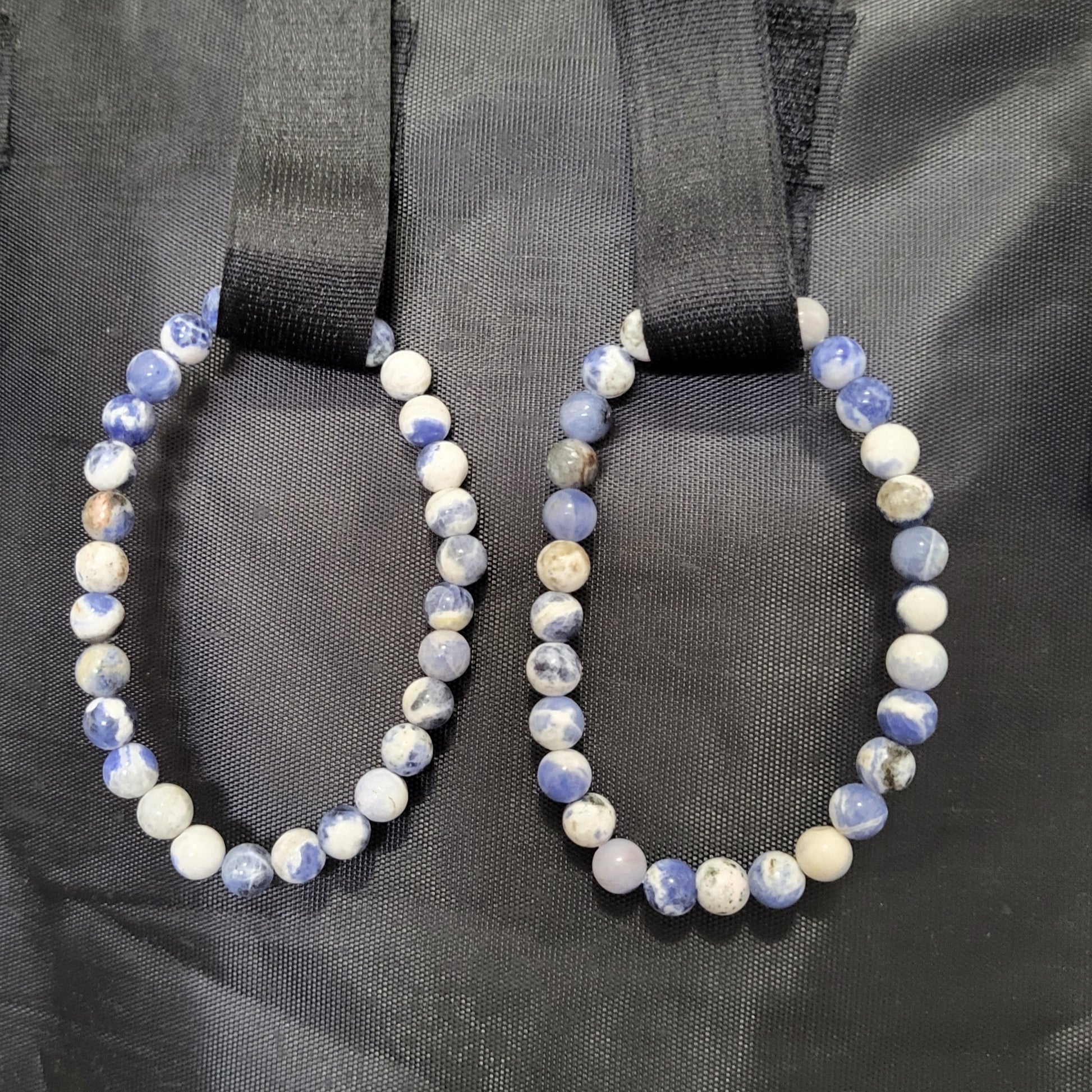 Natural Sodalite Bracelet for Third Eye Chakra and Mental Clarity