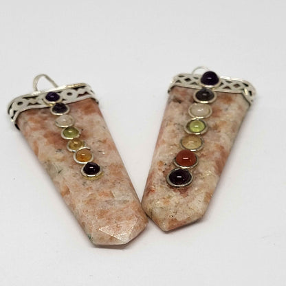 Sunstone Chakra Pendant for Joy and Vitality - Earth's Connections by Tamara